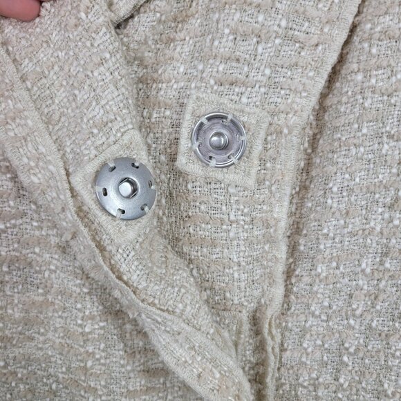 Cabi Beige The Estate 985 Chenille Double Breasted Blazer Jacket Medium Tan - Picture 6 of 8